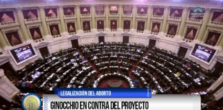 Ginocchio en contra del proyecto