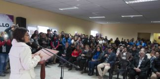 Lucía entregó herramientas a emprendedores