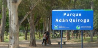 Ciclista lesionado en el Parque Adán Quiroga