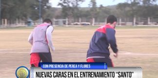 Nuevas caras en el entrenamiento «Santo»