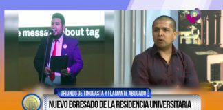 Nuevo egresado de la Residencia Universitaria