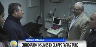 Entregaron insumos en el CAPS Farías Taire