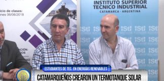 Catamarqueños crearon un termotanque solar