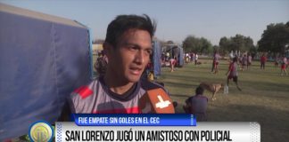 San Lorenzo jugó un amistoso con Policial