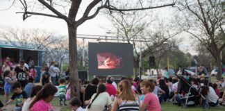 Pusieron en marcha el “Cine Social” en el Parque de los Niños