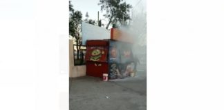 VIDEO: incendio en el local de comidas rápidas «La Ochava»