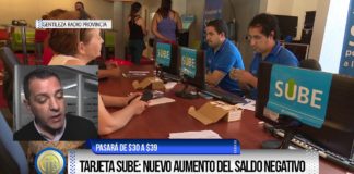 Tarjeta SUBE: nuevo aumento del saldo negativo