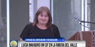 Lucía inauguró un CIF en la Ribera del Valle