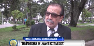 Bancarios adhieren al paro general del 25
