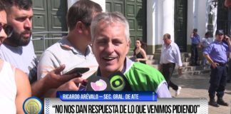 ATE volvió a manifestarse en la vía pública