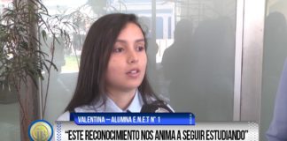 Distinguen a estudiantes de la ENET N° 1