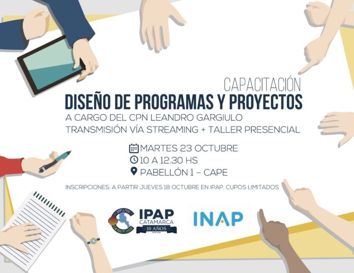 Flyer curso diseño proyectos