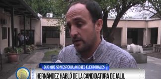 Hernández habló de la candidatura de Jalil