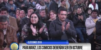 Para Manzi, los comicios deberían ser en octubre