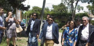 Lucía recorrió obras en Fray Mamerto Esquiú