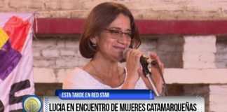 Lucía en encuentro de mujeres catamarqueñas