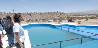 Lucía inauguró obras en Fiambalá