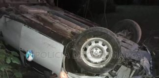 Funcionario municipal de FME volcó en Ruta Provincial 41