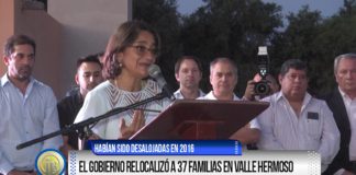 El Gobierno relocalizó a 37 familias en Valle Hermoso