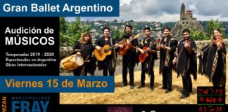 El Gran Ballet Argentino realizará audiciones en Fray Mamerto Esquiú