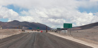 El asfaltado de la ruta que une a Argentina-Chile por el Paso de San Francisco está casi listo