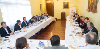 Lucía se reunió con su gabinete
