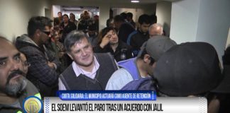 El SOEM levantó el paro tras un acuerdo con Jalil