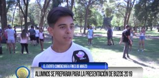 Alumnos se preparan para la presentación de buzos 2019
