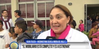 Lucía inauguró la Escuela Institucional N°1 Ribera del Valle