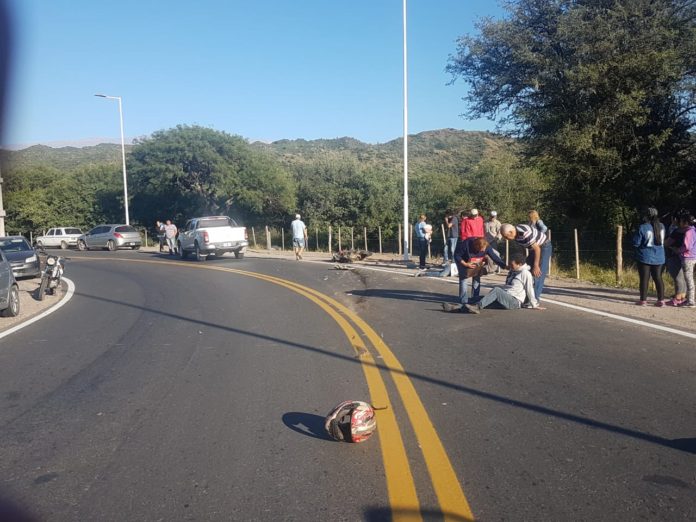 Accidente quebrada Moreir