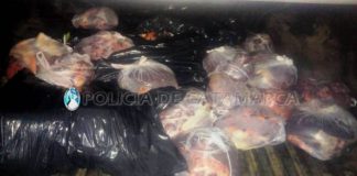 Decomisan más de 200 kg de carne vacuna en Ambato