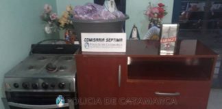 Demorados por robar un chifonier y cocina en el Parque Norte