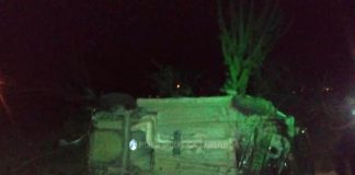 Un automóvil resultó dañado en un accidente en Avenida Ojo de Agua