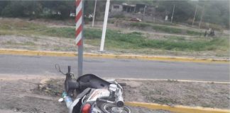 Motociclista derrapó en la Quebrada de Moreira