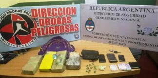 Cuatro kilos de Marihuana, Cocaína y casi $ 70.000 en efectivo el resultado de allanamientos en el norte de la ciudad y Andalgalá