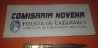 Barrio Santa Marta: intentó agredir con un arma blanca a policías y fue aprehendido