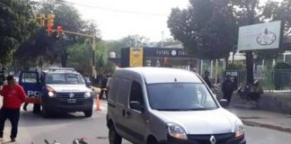 Motociclista lesionado en un accidente en Fray Mamerto Esquiú