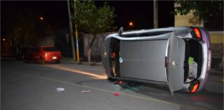 Belén: chocó un auto estacionado y casi termina en tragedia