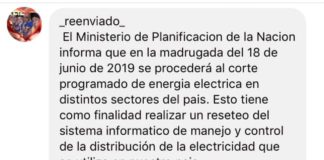 EC SAPEM desmiente corte programado para este martes