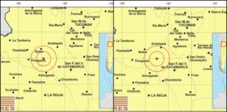 Catamarca tembló dos veces este martes