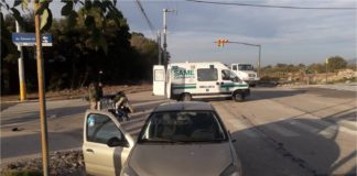 Motociclista lesionado tras un accidente en Avenida Güemes Oeste