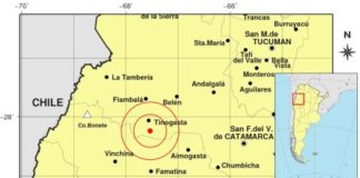 Fuerte sismo en Tinogasta