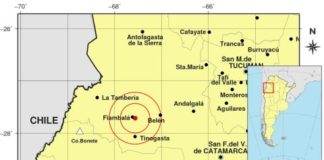Fuerte sismo se registró en Fiambalá esta madrugada