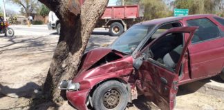 Violento accidente entre dos vehículos en Belén