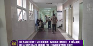 Evoluciona favorablemente la niña atropellada por un ómnibus en Valle Chico