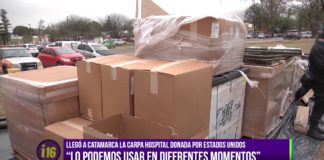 Llegó a Catamarca la carpa-hospital donada por EE.UU.
