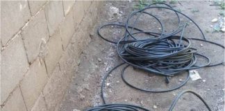 Policías recuperaron varios metros de manguera sustraídos en La Paz