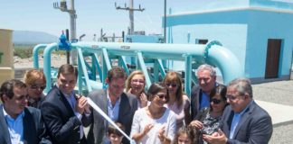 Lucía inauguró el Acueducto Oeste