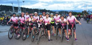 Más de 400 participantes en la bicicleteada en honor a la Virgen del Valle
