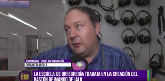 La escuela de orfebrería trabaja en la creación del bastón de mando de Raúl Jalil